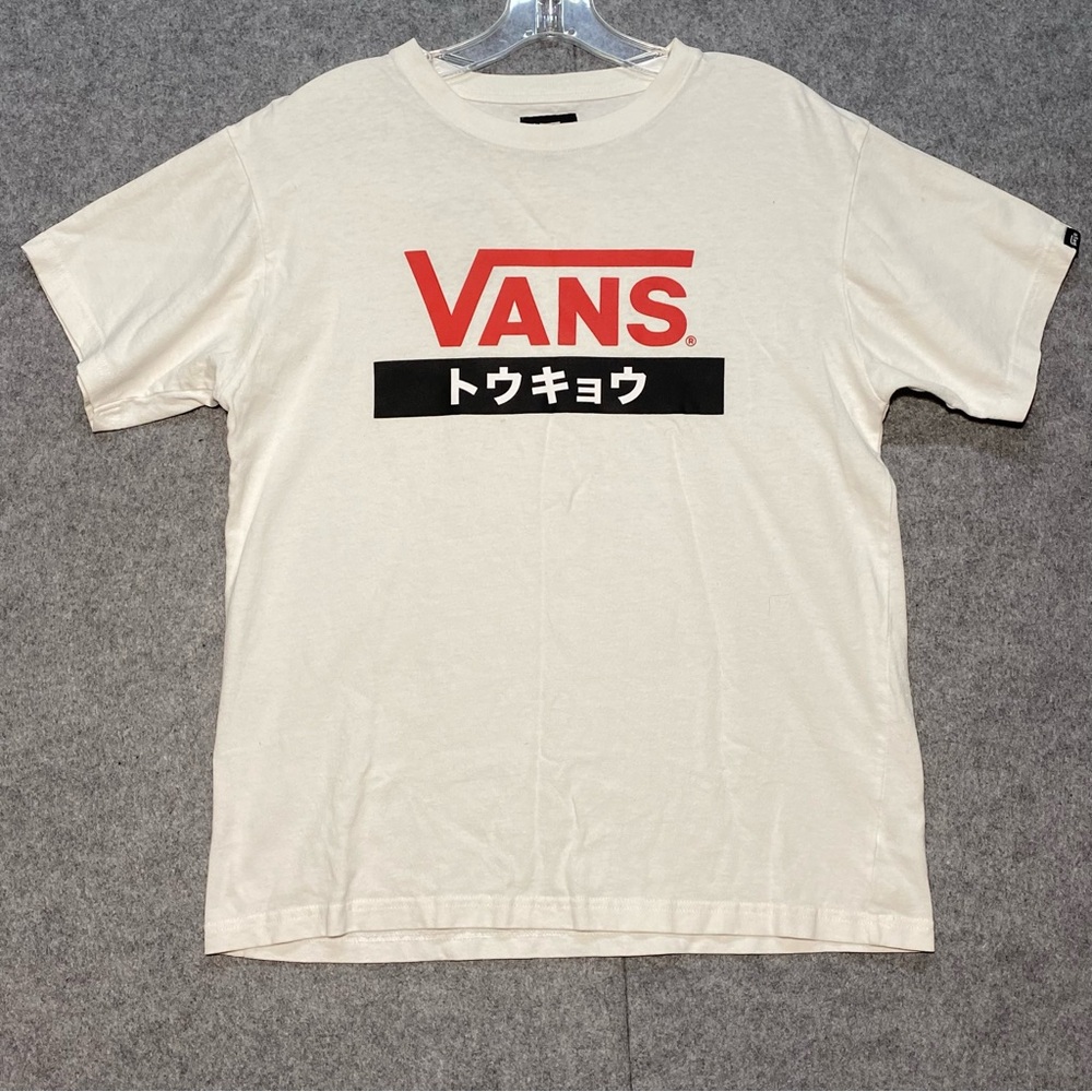 Vans Tokyo white and Red Short Sleeve Tee